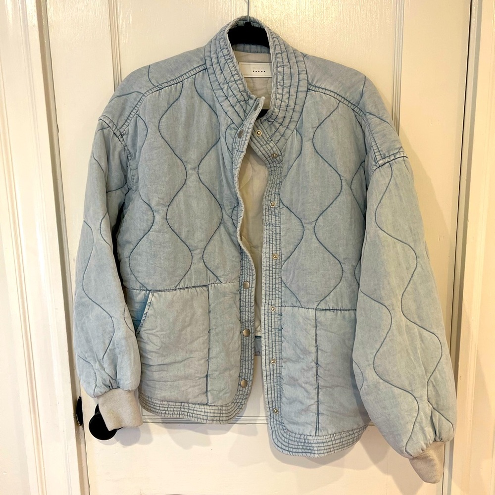 Denim bomber jacket